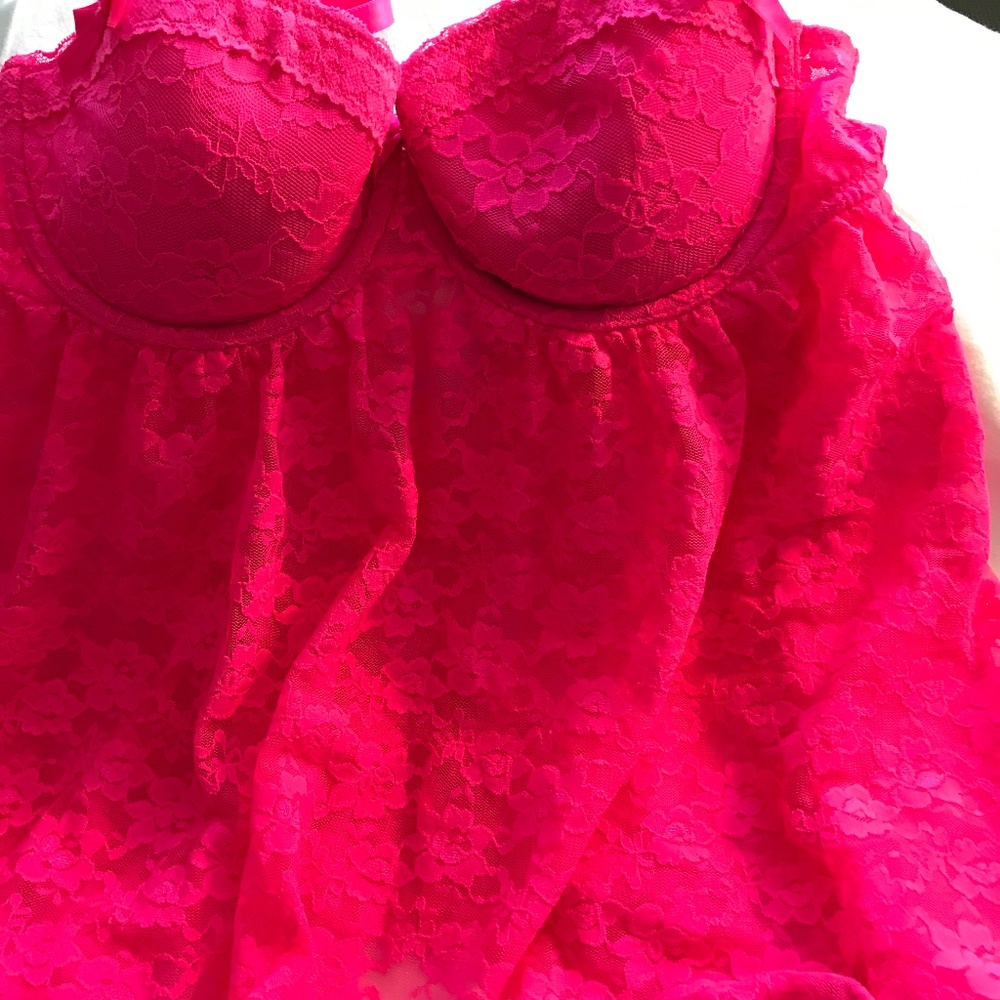 Pink LaSENZA Baby Doll, SzM 13E-49LAB
